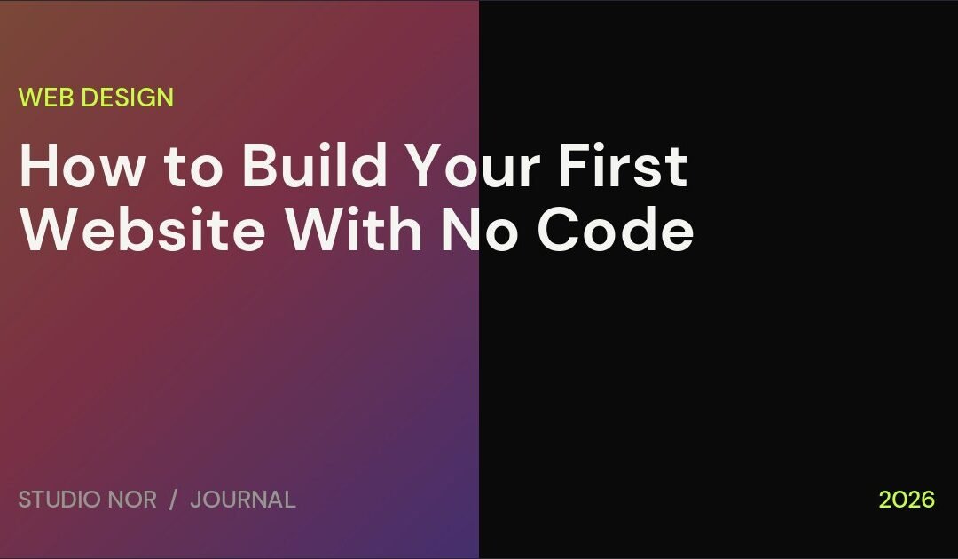 How to Build Your First Website With No Code