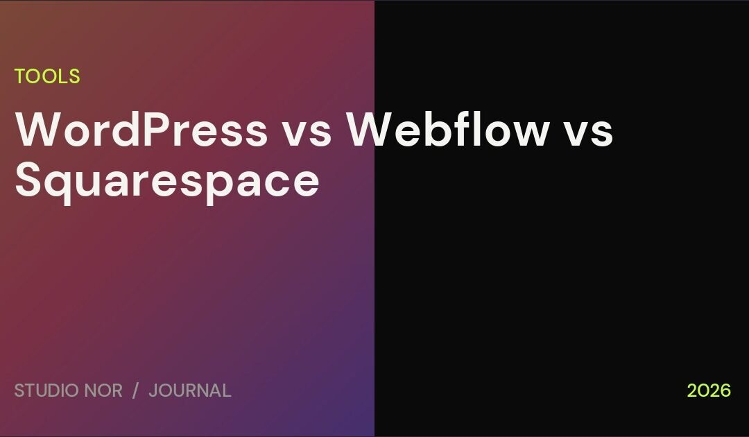 WordPress vs Webflow vs Squarespace: Which Should You Choose?